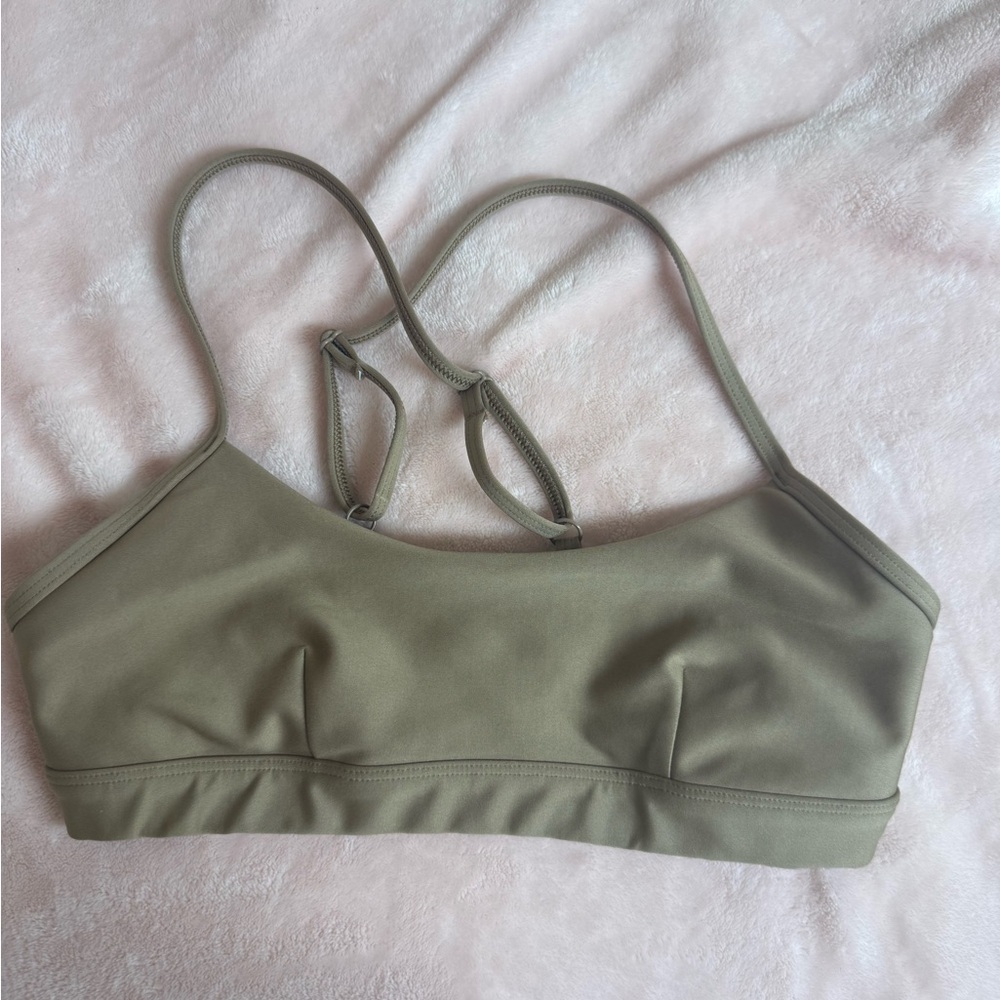 Tan/Gold Alo Adjustable Bra